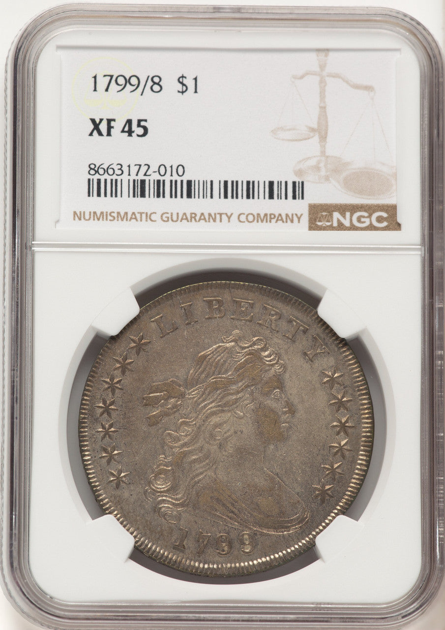 1799/8 15 Stars Reverse Early Dollar NGC XF45 | LCR Coin