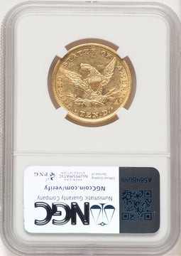 1853 $10 Liberty Eagle NGC AU53