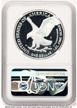 2021-S TY2 Proof Silver Eagle 1 oz FDI Michael Gaudioso US Mint Engraver Series NGC PF70