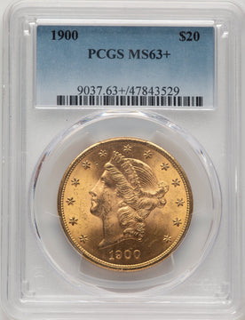 1900 $20 Liberty Double Eagle PCGS MS63+ (777304047)