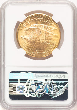 1926 $20 Tripled Die Obverse FS-101 Saint-Gaudens Double Eagle NGC MS65