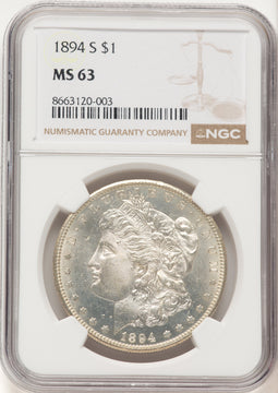 1894-S Morgan Dollar NGC MS63 (777392003)