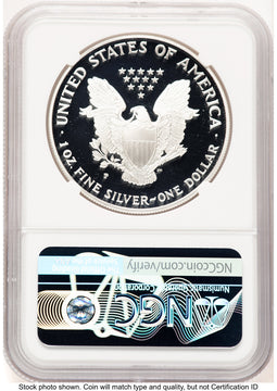 1995-P Proof Silver Eagle 1 oz Thomas Uram NGC PF70