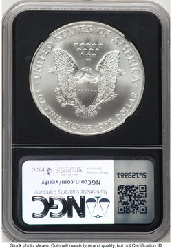 2001 Silver Eagle Anna Cabral NGC MS70