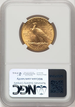 1910-D $10 Indian Eagle NGC MS62 (777411017)