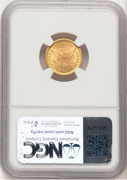 1898 $2.50 Liberty Quarter Eagle NGC MS66 (777447007)