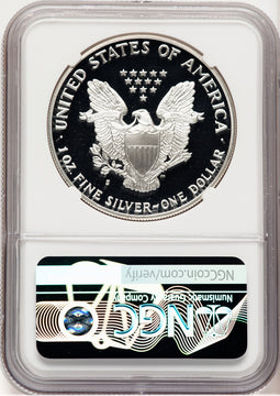 1990-S Proof Silver Eagle 1 oz Thomas Uram NGC PF70