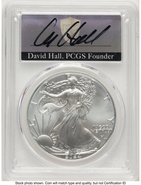 2024-(P) Silver Eagle (Privy Mark) FDI David Hall PCGS MS70 2024-(P) Silver Eagle (Privy Mark) FDI David Hall PCGS MS70