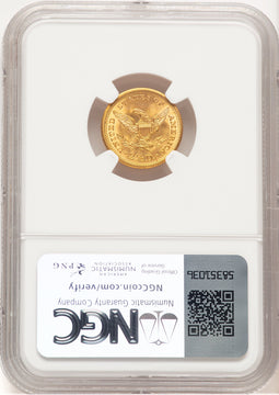 1907 $2.50 Liberty Quarter Eagle NGC MS67 (777539005)