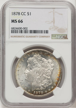 1878-CC Morgan Dollar NGC MS66 (777605036)