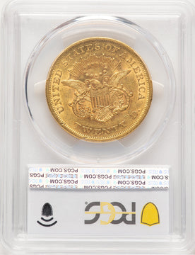 1863 $20 Liberty Double Eagle PCGS AU50