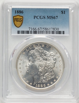 1886 Morgan Dollar PCGS MS67 (777625005)
