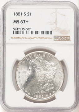 1881-S Morgan Dollar NGC MS67+ (777794005)