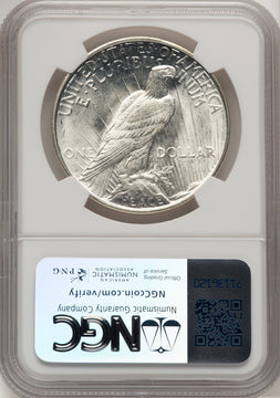 1922-D Peace Dollar NGC MS66 (777831003)