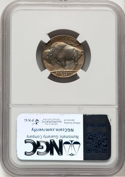 1937-D 5C Three-Legged FS-901 Buffalo Nickel NGC AU58