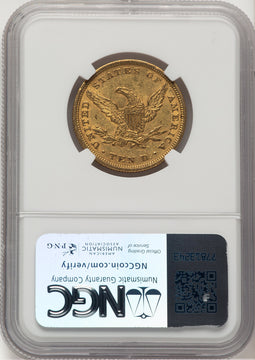 1847 $10 Liberty Eagle NGC AU55
