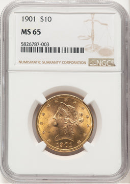 1901 $10 Liberty Eagle NGC MS65 (777999044)