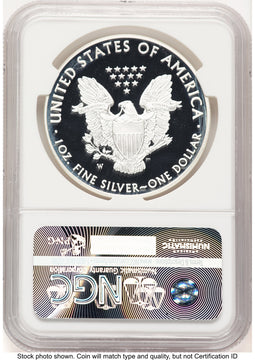 2016-W Proof Silver Eagle 1 oz ER Blue NGC PF70