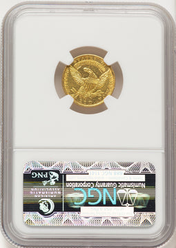 1832 $2.50 BD-1 Early Quarter Eagle NGC AU58