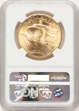 1922-S $20 Saint-Gaudens Double Eagle NGC MS65 (778256029)
