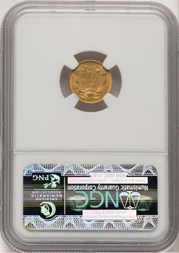 1856-S G$1 Type 2 Gold Dollar NGC AU58 (778256033)
