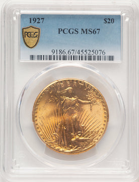 1927 $20 Saint-Gaudens Double Eagle PCGS MS67 (778256060)