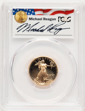 2004-W Proof Gold Eagle 1/4 oz Reagan Legacy Series Michael Reagan PCGS PR70