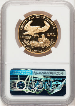 1990-W Proof Gold Eagle 1 oz Reagan Legacy Series NGC PF70