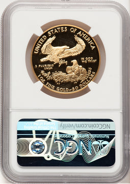 1989-W Proof Gold Eagle 1 oz NGC PF70 Ed Moy