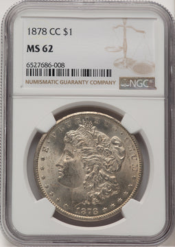 1878-CC Morgan Dollar NGC MS62 (778392075)