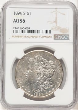 1899-S Morgan Dollar NGC AU58 (778616038)