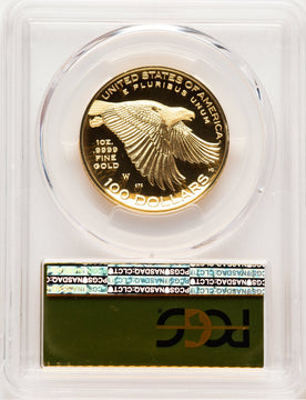 2017-W G$100 American Liberty High Relief FDI Gold Foil PCGS PR70
