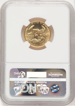 1990 Gold Eagle 1/4 oz Brown Label NGC MS69