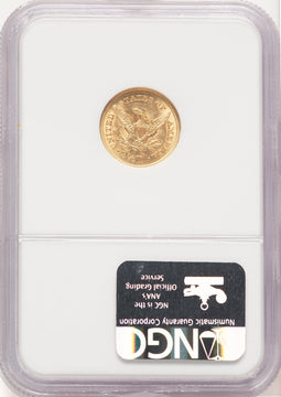1853 $2.50 Liberty Quarter Eagle NGC MS62 (778750008)