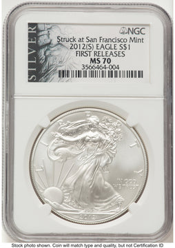 2012-(S) Silver Eagle FR American Liberty Series Label NGC MS70 2012-(S) Silver Eagle FR American Liberty Series Label NGC MS70