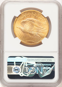 1907 $20 Saint Saint-Gaudens Double Eagle NGC MS65+ (778836001)