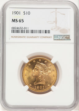 1901 $10 Liberty Eagle NGC MS65 (778842142)