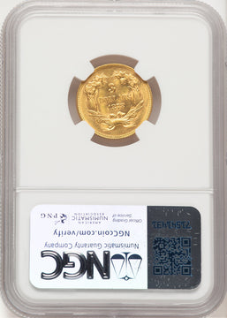 1878 $3 Three Dollar Gold Pieces NGC MS62 (778842166)