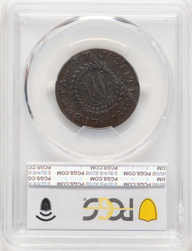 1785 Nova Constellatio Copper Pointed Rays Large Date BN Colonials PCGS XF40