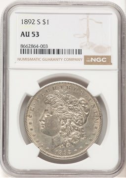 1892-S Morgan Dollar NGC AU53 (778956009)