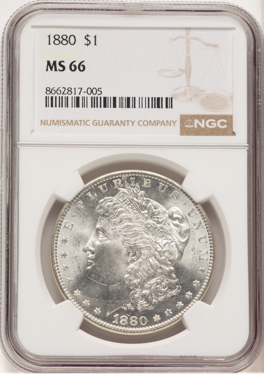1880 Morgan Dollar NGC MS66 (778956012) | LCR Coin