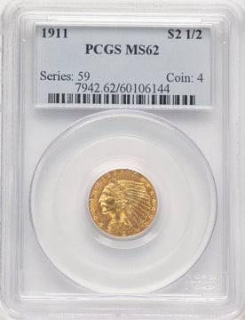 1911 $2.50 Indian Quarter Eagle PCGS MS62 (778956035)