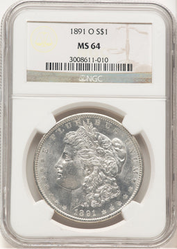 1891-O Morgan Dollar NGC MS64