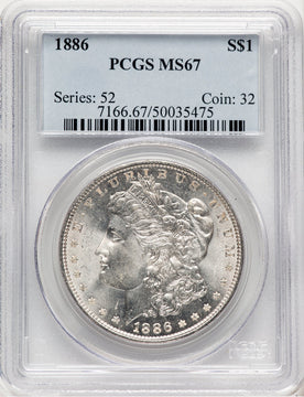 1886 Morgan Dollar PCGS MS67 (778971014)