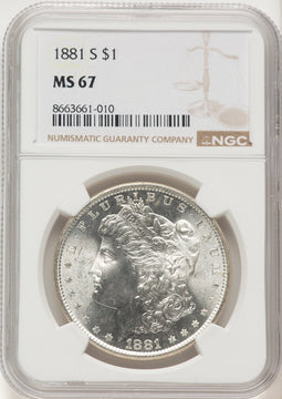 1881-S Morgan Dollar NGC MS67