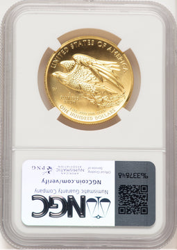 2015-W G$100 American Liberty High Relief Kenneth Bressett/Jeff Garrett Red Book NGC MS70