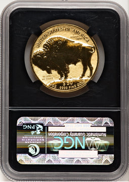 2013-W Reverse Proof Gold Buffalo 1 oz ER Bison Label NGC MS70