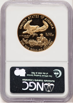 1991-W Proof Gold Eagle 1 oz Brown Label NGC MS70