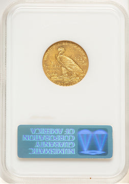 1911 $5 Indian Half Eagle NGC MS63 (779062001)