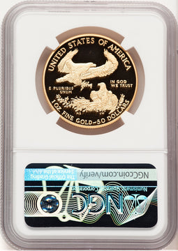 2021-W Type 1 Proof Gold Eagle 1 oz ER Mike Castle NGC PF70